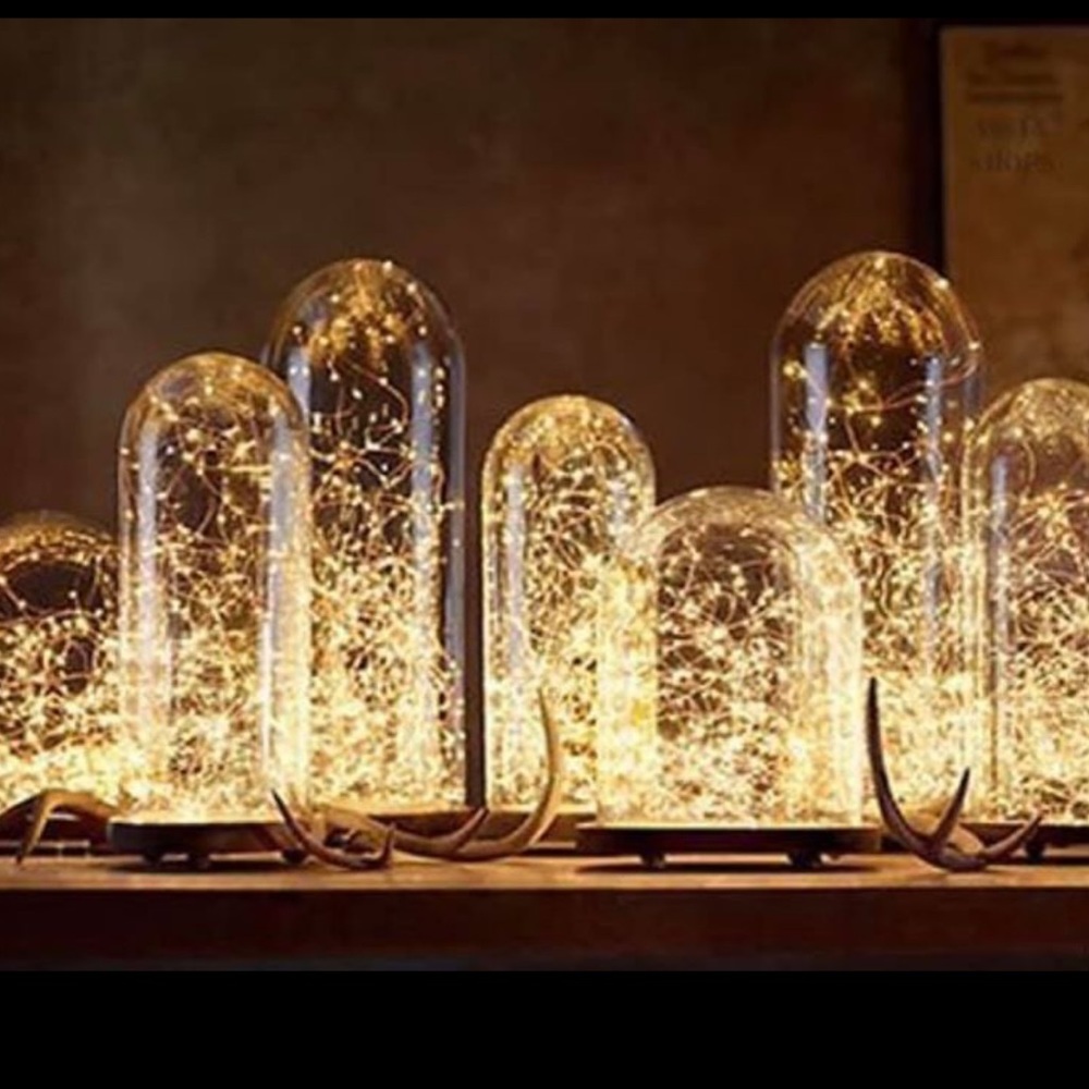 Set of 4 fairy light strings | remote | timer